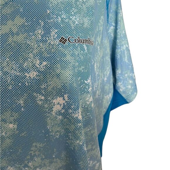 Columbia round neck patterned short sleeved top, size 2X - Picture 5 of 6